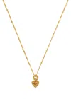 Missoma Mini Ridge Heart 18kt Gold Vermeil Necklace In Gold