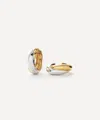 Missoma Mixed Metal Chunky Entwine Medium Hoop Earrings