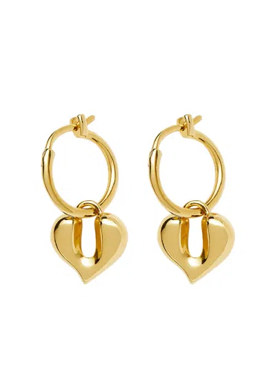 Missoma Molten Heart 18k Gold Vermeil Hoop Earrings In Purple