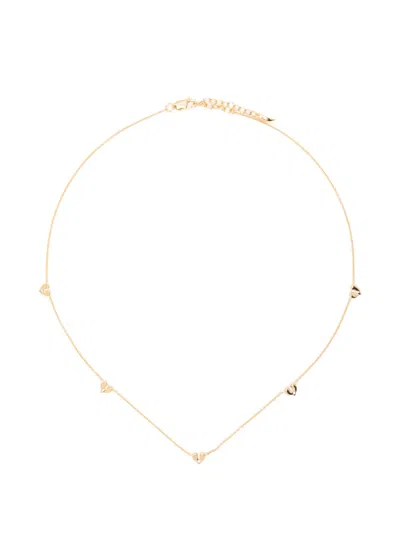 Missoma Molten Heart Charm Necklace In Gold