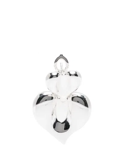 Missoma Molten Heart Earrings In Metallic