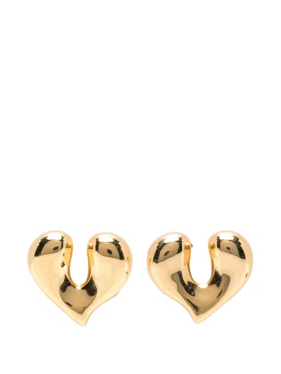Missoma Molten Heart Earrings In White
