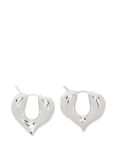 Missoma Molten Heart Hoop Earrings In Transparent