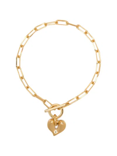 Missoma Molten Heart T-bar Bracelet In Gray