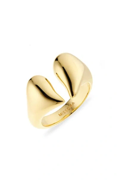 Missoma Molten Heartbreaker Statement Ring In Gold