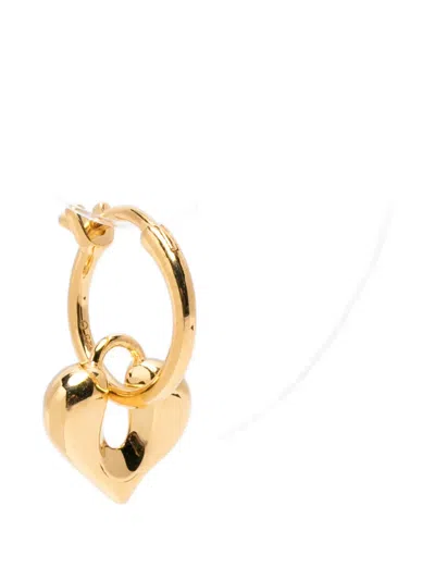 Missoma Molten Heart-charm Earrings In Pink