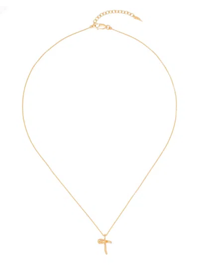 Missoma Molten Initial Necklace In Gold