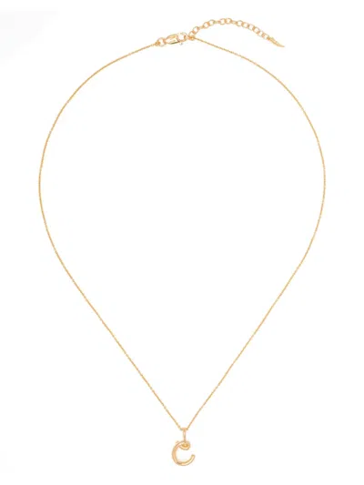 Missoma Molten Initial Necklace In Gold