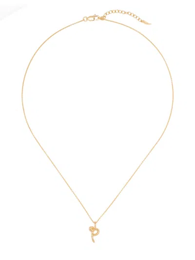 Missoma 熔融字母项链 In Gold