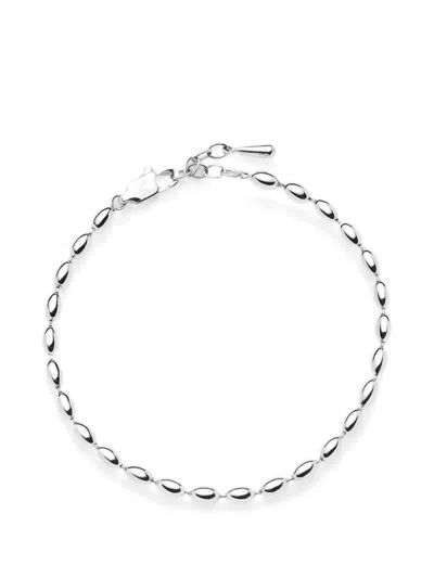 Missoma Molten Olive Chain Bracelet In Silver