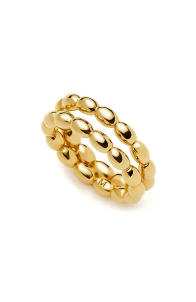 Missoma Molten Olive Stacking Ring In Gold