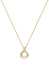Missoma 18ct Gold-plated Molten Snow Twisted Pendant Necklace In Gold
