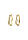 Missoma Womens Molten Snow Small 18ct Yellow Gold-plated Vermeil Sterling-silver And Zirconia Hoop Earrings In Gold