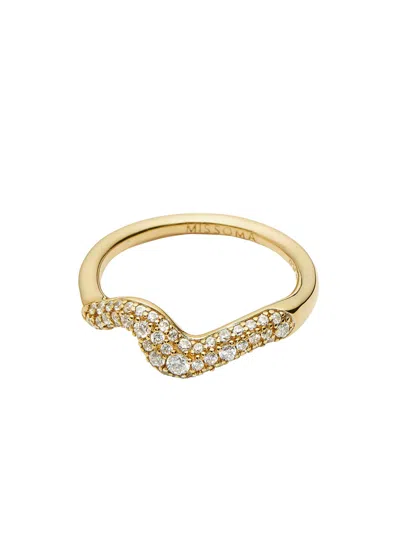 Missoma Molten Snow 18ct Gold Vermeil Stacking Ring