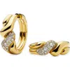 Missoma Molten Snow Twisted Small Hoop Earrings In Gold