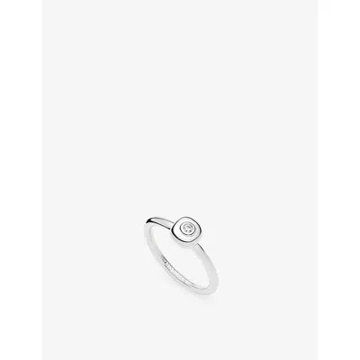 Missoma Molten Soft Square Sterling Silver-plated Brass Ring In Yellow