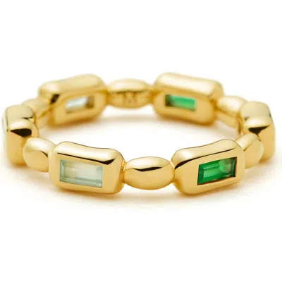 Missoma Molten Stone Stacking Ring In Gold