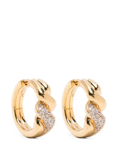 Missoma Molten Twisted Small Hoop Earrings In Gold