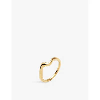 Missoma Molten Wave 18ct Gold Vermeil-plated Sterling Silver Stacking Ring