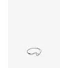 Missoma Molten Wave Sterling Silver Stacking Ring In Silver