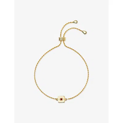 Missoma November Birthstone 18ct Yellow Gold Vermeil And Citrine Slider Bracelet