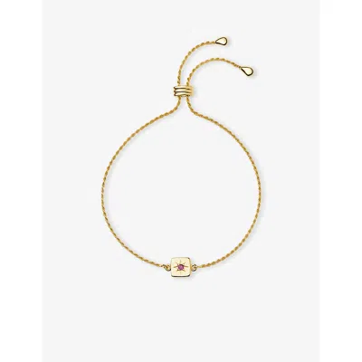 Missoma November Birthstone 18ct Yellow Gold Vermeil And Citrine Slider Bracelet