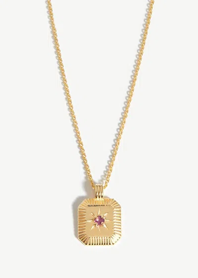 Missoma October Birthstone 18kt Gold-plated Necklace