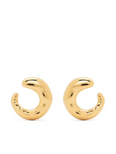 Missoma Twisted Polished Hoop Earrings In Gold