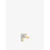 Missoma Pave Initial Single Stud Earring In Gold