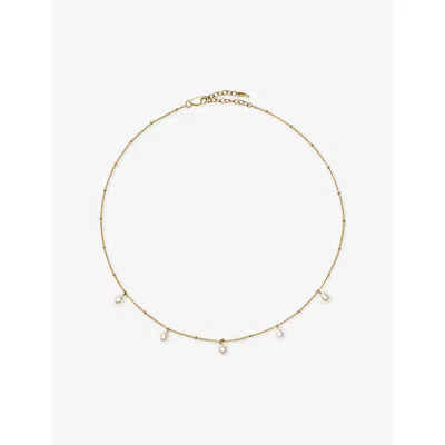 Missoma Pearl Baya Baroque 18ct Gold Vermeil Chain Choker