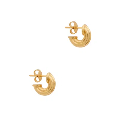 Missoma Ridge 18kt Gold Vermeil Hoop Earrings