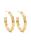 Missoma Ridge Hoop Earrings In Gold