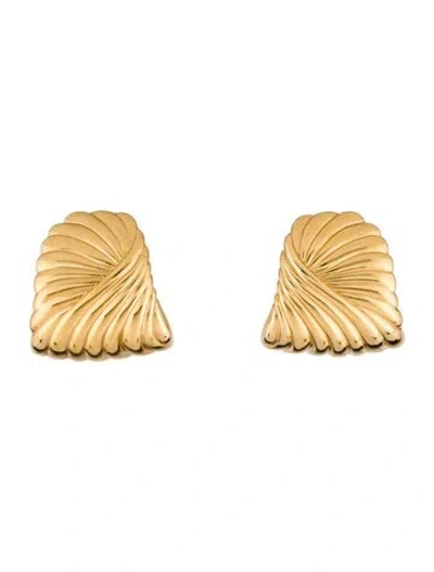 Pre-owned Missoma Ripple Oversized Stud Earrings In Multi