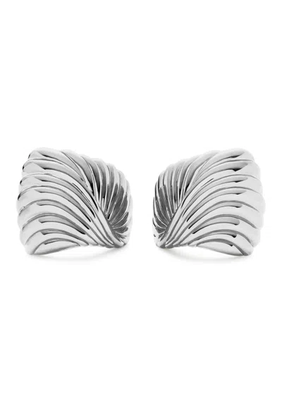 Missoma Ripple Silver-plated Stud Earrings