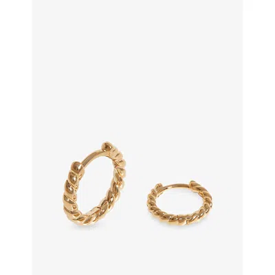 Missoma Rope 9ct Gold Huggies Earrings
