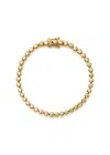 Missoma Womens Tennis Round 18ct Yellow-gold Vermeil Plated Sterling-silver And Cubic Zirconia Bracelet In Gold