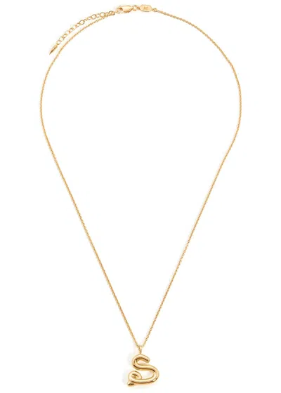 Missoma S Initial 18kt Gold-plated Necklace