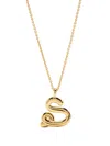 Missoma Curly Molten Initial Necklace In Gold