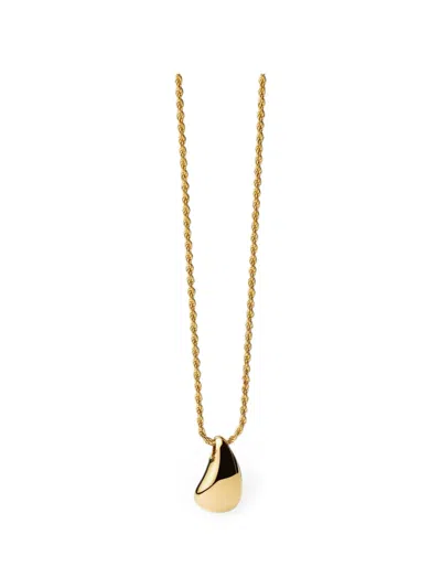 Missoma Savi Sculptural Droplet Necklace In Gold