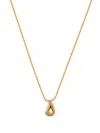 Missoma Savi X  Sculptural 18ct Recycled Yellow-gold Sterling-silver Vermeil Pendant Necklace In Gold