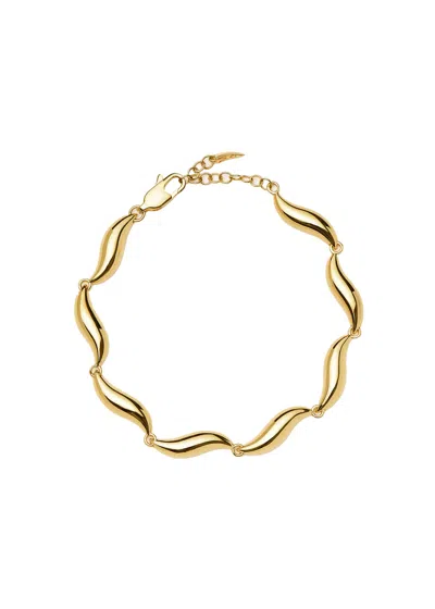 Missoma Womens Savi 18ct Yellow Gold-plated Brass Chain-link Bracelet