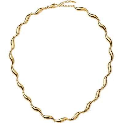 Missoma Savi Signature Link Chain Necklace In Gold