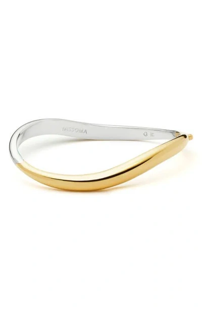 MISSOMA MISSOMA SAVI SIGNATURE MIXED METAL HINGED BANGLE