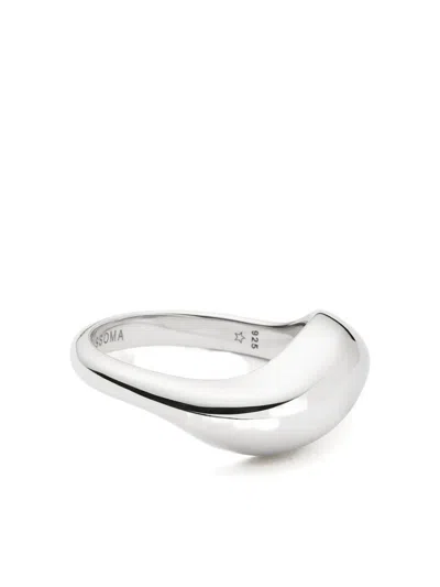 Missoma Savi Signature Stacking Ring In Silver