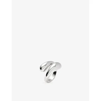 Missoma Savi Sterling-silver Double Droplet Ring