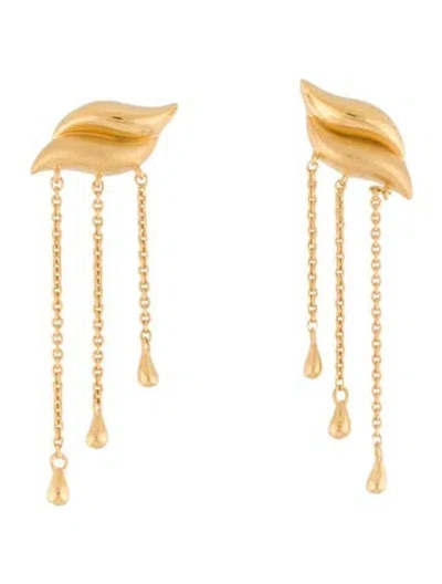 Pre-owned Missoma Savi Waterfall Drop Earrings In Multi