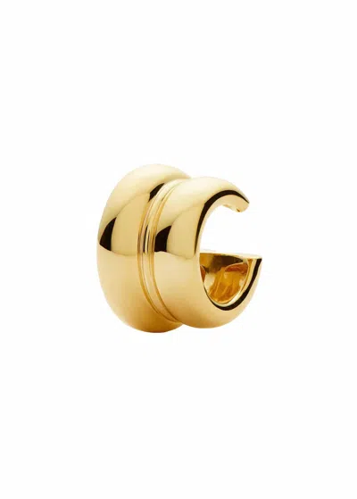 MISSOMA MISSOMA SCULPTURAL DOUBLE 18KT GOLD-PLATED EAR CUFF