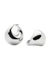 Missoma Sculptural Large Silver-plated Hoop Earrings In Metallic