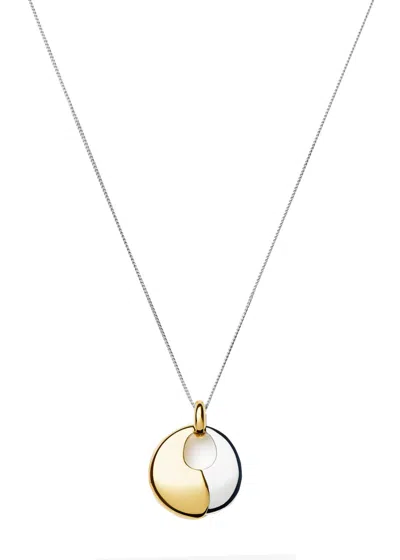 Missoma Sculptural Pebble Pendant Necklace Set In Metallic