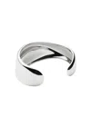 Missoma Sculptural Silver-plated Molten Cuff Bracelet In Metallic